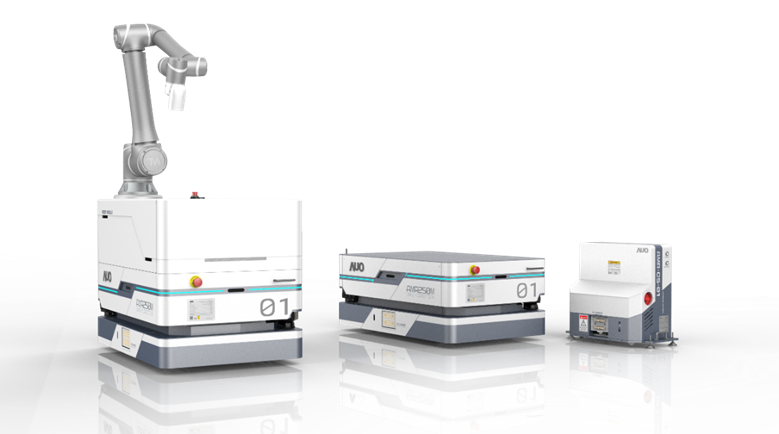 Ebpay數位開發的自主式移動機器人（AMR250M），搭配全向輪並結合AI演算法、2D LiDAR、3D攝影機等技術，協助客戶實現產線全自動化